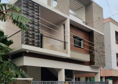 Semi – Independent House Architect Design at Nanganallur, Chennai