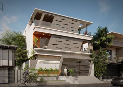Individual house – Bungalow Architecture Design – Arun residence