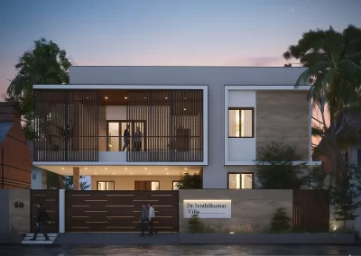 Dr Senthil Kumar residence chennai by DLEA