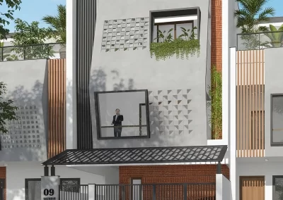 Mr Sathish residence at kanchipuram residential architecture