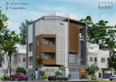 Mr SHIVAJI – Residential architecture at Kodambakkam Chennai